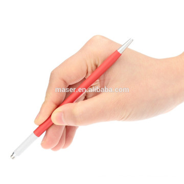 Red Disposable Microblading Pen for Eyebrow, 3D Manual Eyebrow Tattoo Mist Microblading Hand Tools